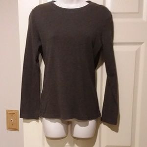 Loft brown long sleeve shirt size L